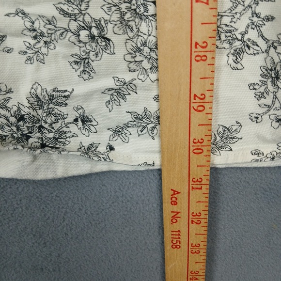 Just Choon Strapless A Line Dress Women 5 White Floral Cotton Stretch Party Wear - Picture 8 of 9